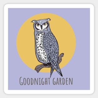 Good Night Garden Owl Sticker